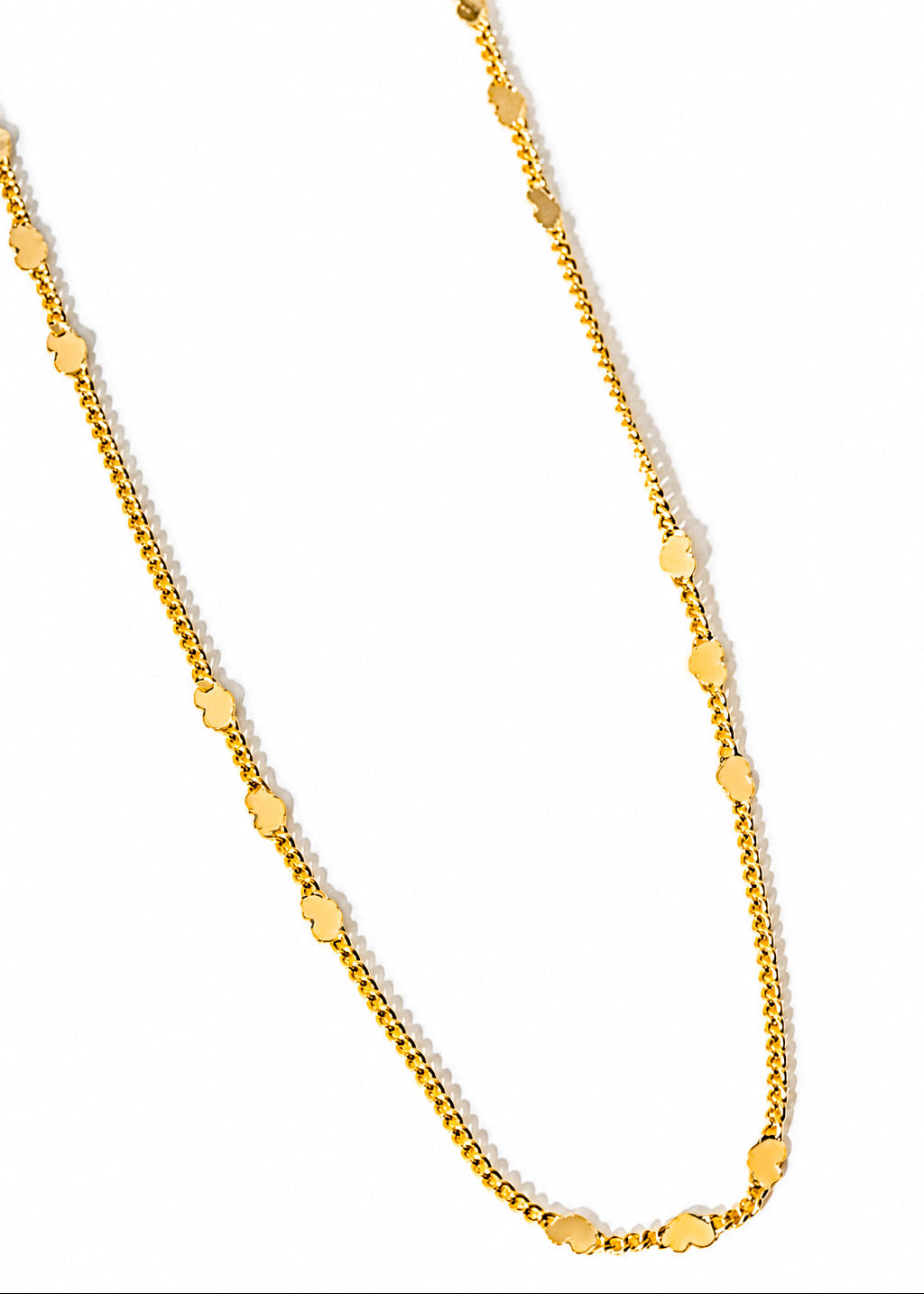 Choker corações chapa dourado