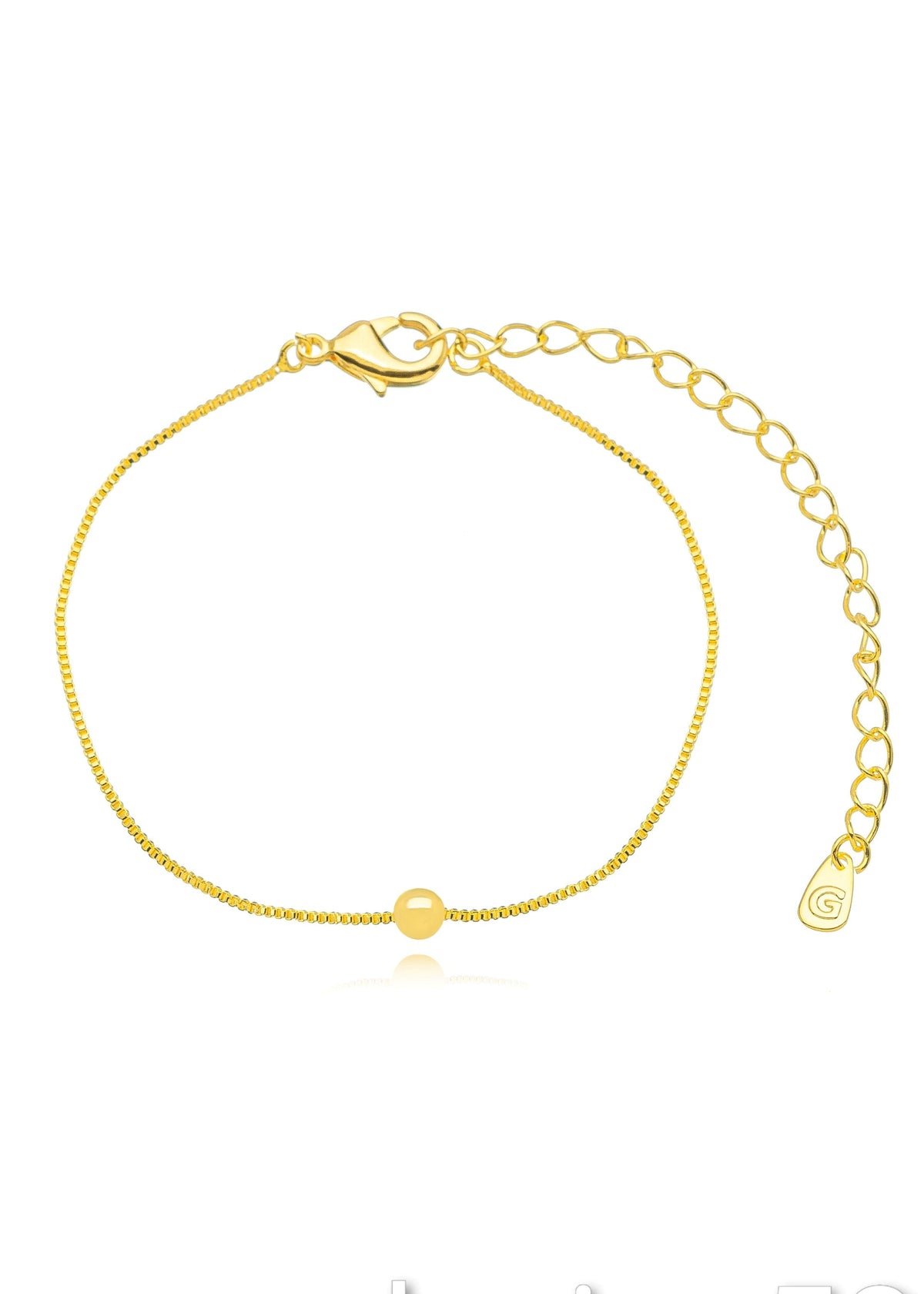 Pulseira Esfera dourado