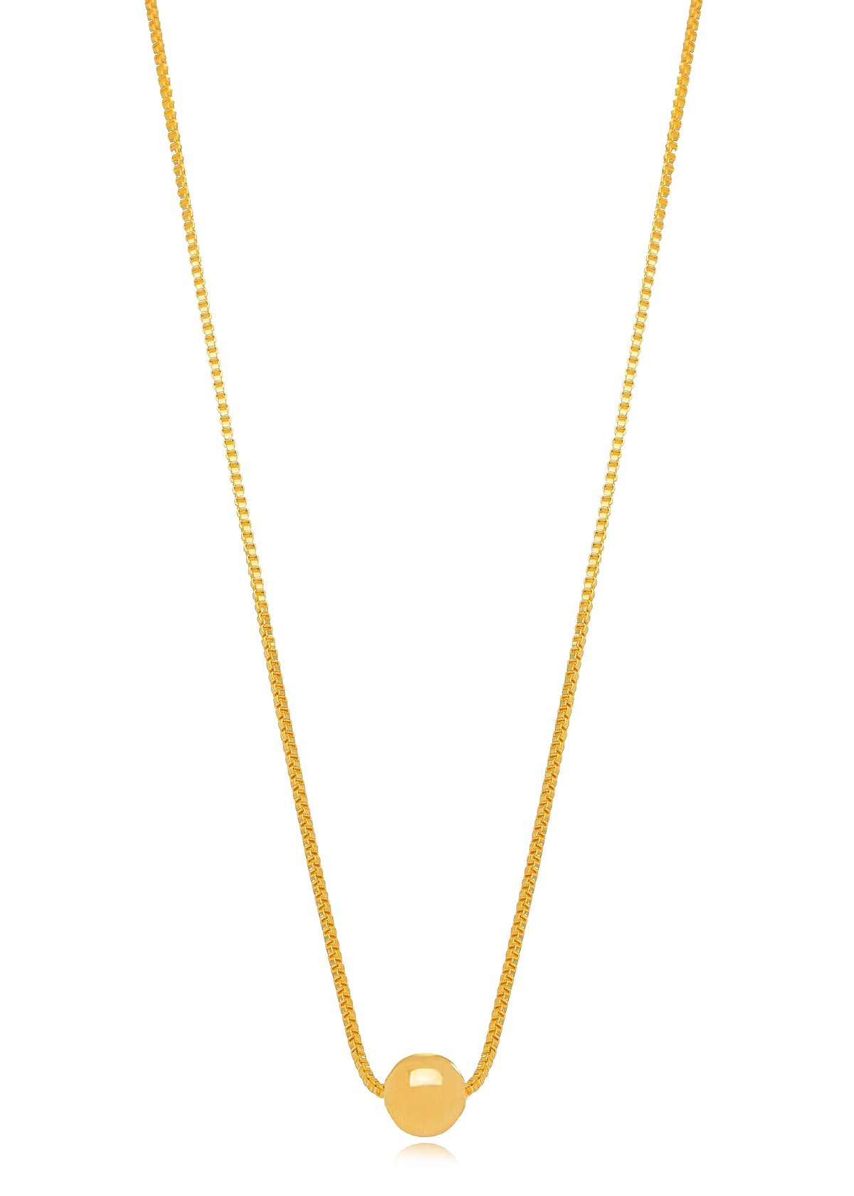Colar Esfera dourado