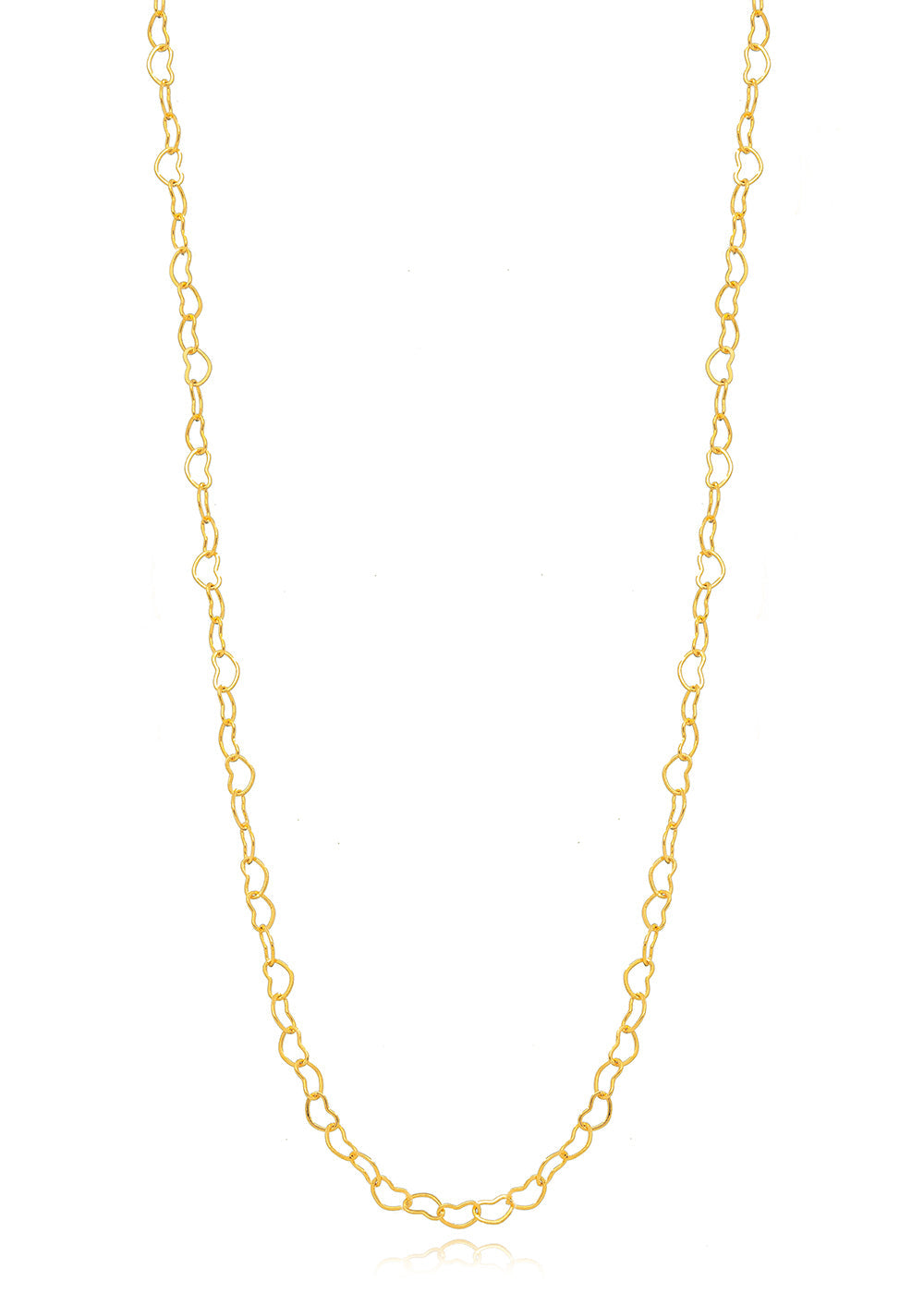 Choker corações vazados dourado