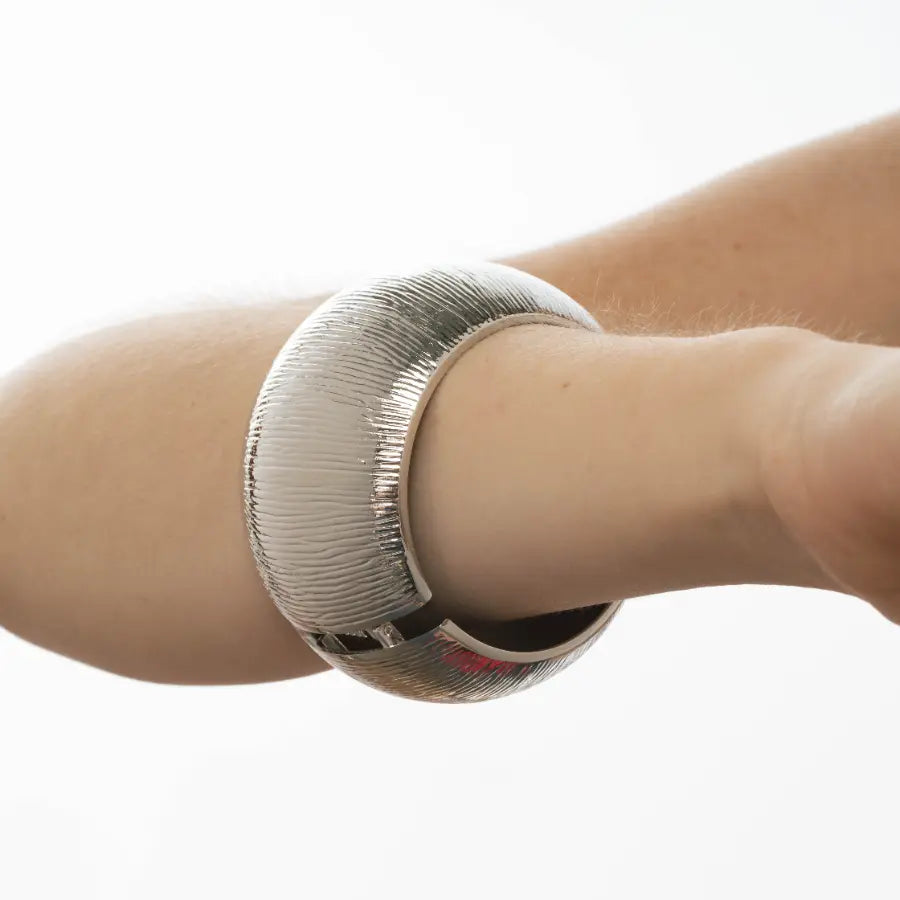 Bracelete liso Prateado