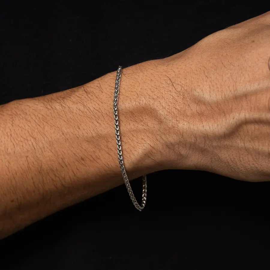 Pulseira malha masculina