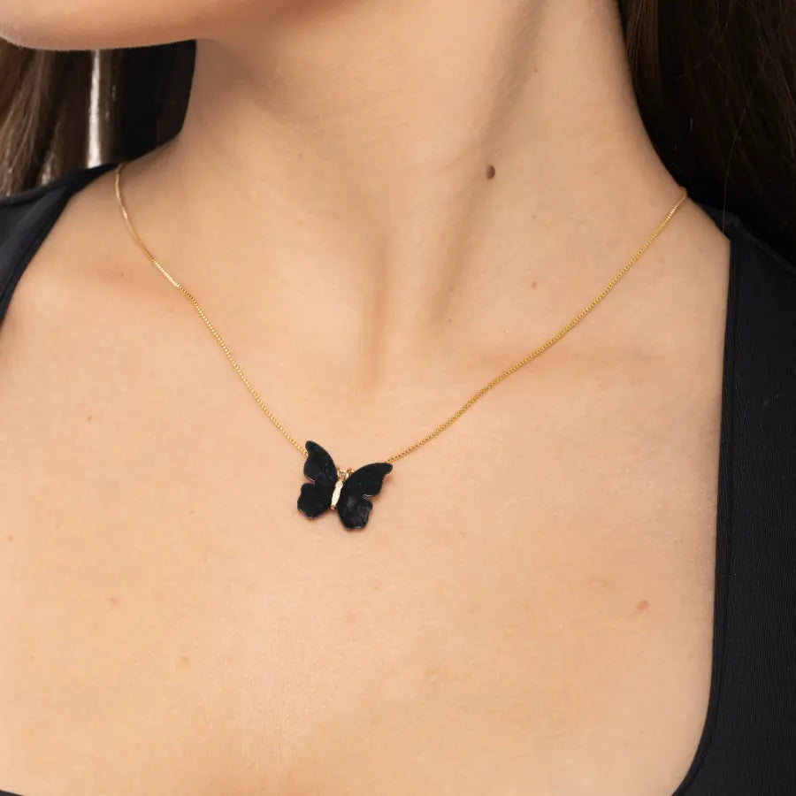 Conjunto borboleta preta