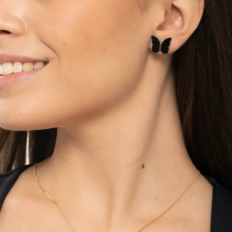 Conjunto borboleta preta